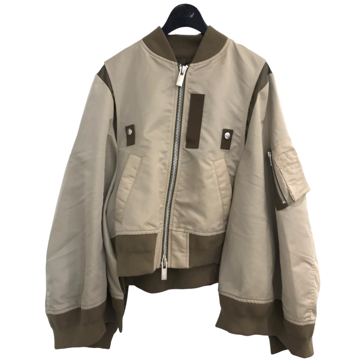 sacai(サカイ) 2022SSナイロンツイルミックスケープボンバージャケット22 05957