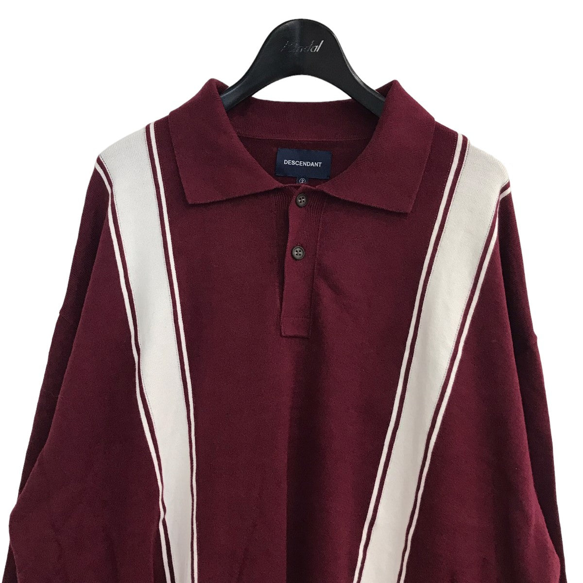 DESCENDANT(ディセンダント) 24SSSPIDER KNIT POLO 参考書価格￥27700ニットポロシャツ バーガンディー サイズ 2｜【公式】カインドオルオンライン  ブランド古着・中古通販【kindal】