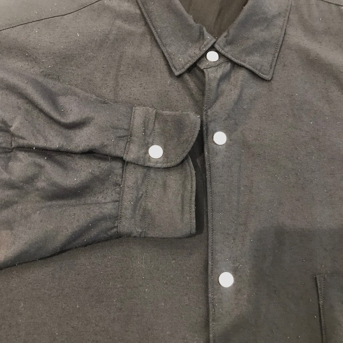 19AW】comoli ナイロンシルク中綿 シャツジャケット サイズ 3
