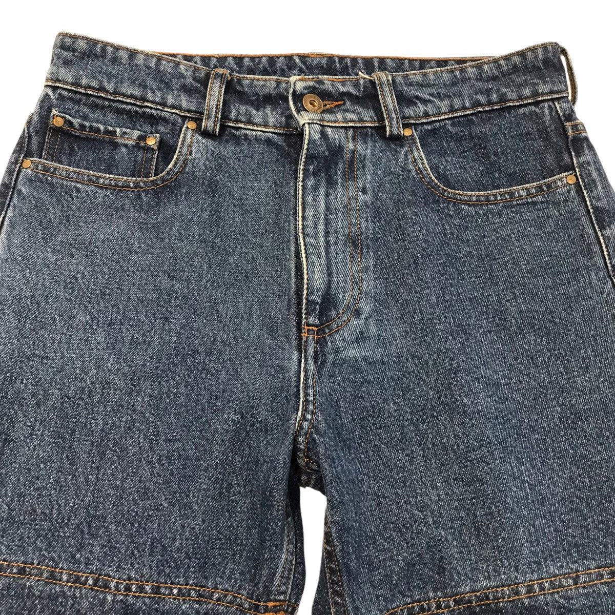 レイヤードデニムパンツ