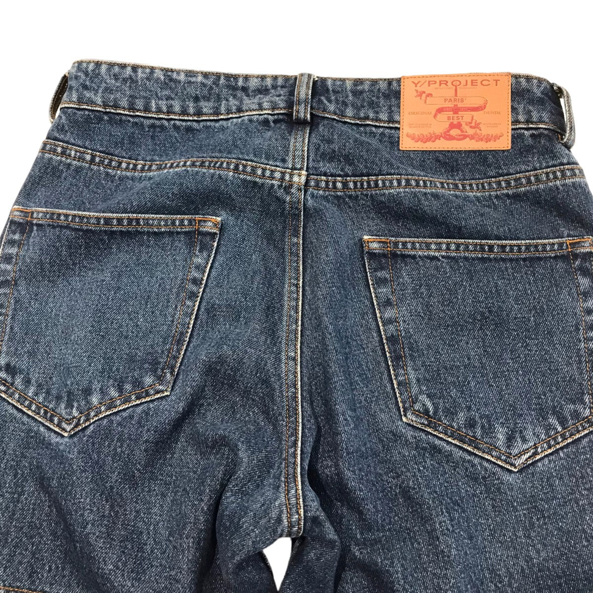 レイヤードデニムパンツ