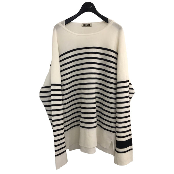 NKNIT(ンニット) コットンナイロンボーダーニットNKNIT23SS-0250 NKNIT23SS-0250 ホワイト×ブラック サイズ  -｜【公式】カインドオルオンライン ブランド古着・中古通販【kindal】