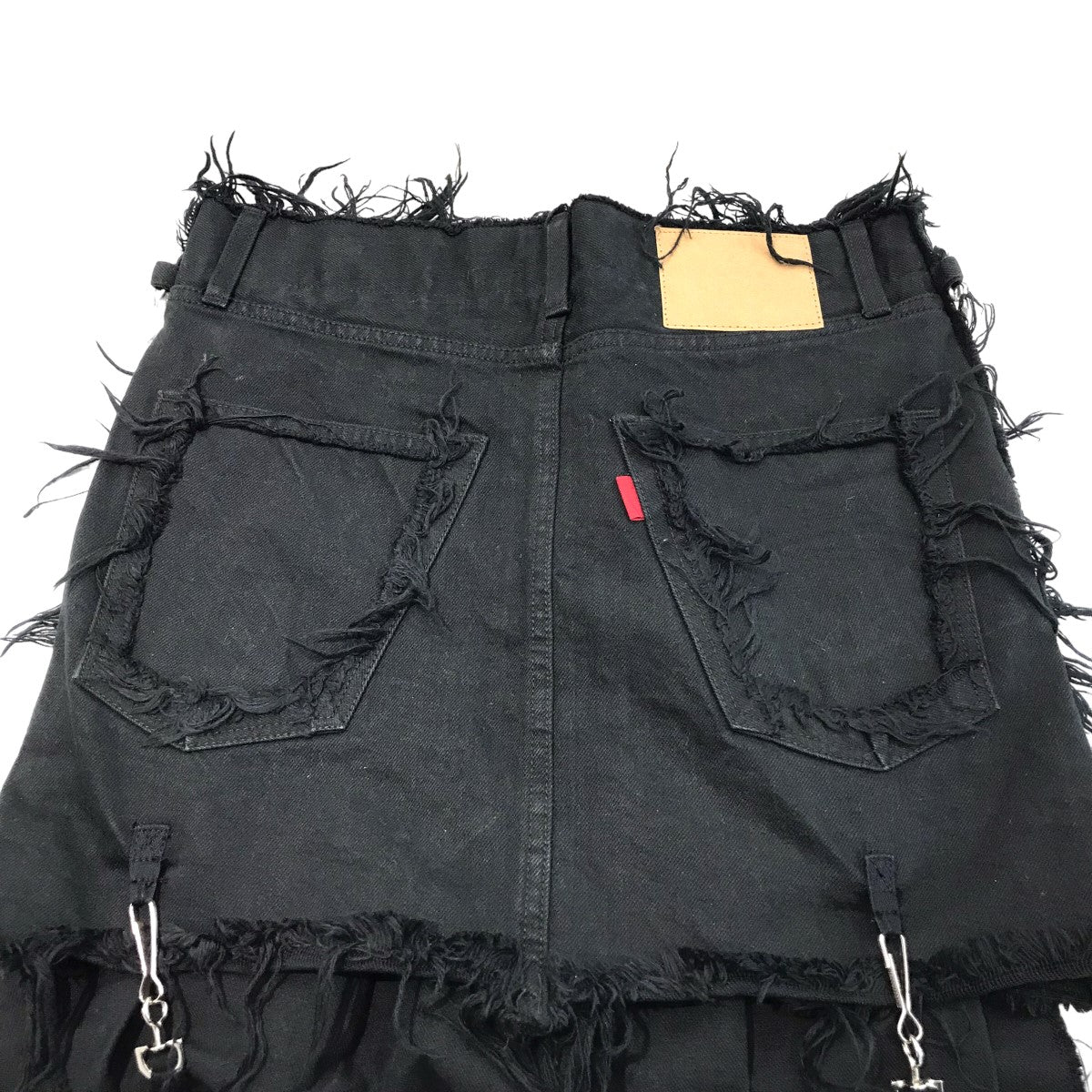 Voltage Control Filter(ヴォルテージコントロールフィルター) 「Leg Cutout Bondage Denim  Skirt」レッグカットアウトボンテージデニムスカート112010701 112010701 ブラック サイズ  Free｜【公式】カインドオルオンライン ブランド古着・中古通販【kindal】