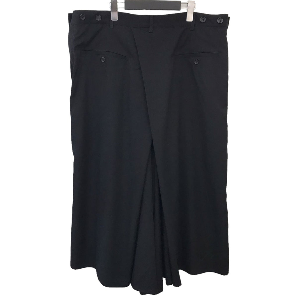YohjiYamamoto 24aw 聞かし 裾ファスナー ウールギャバジンワイドパンツ