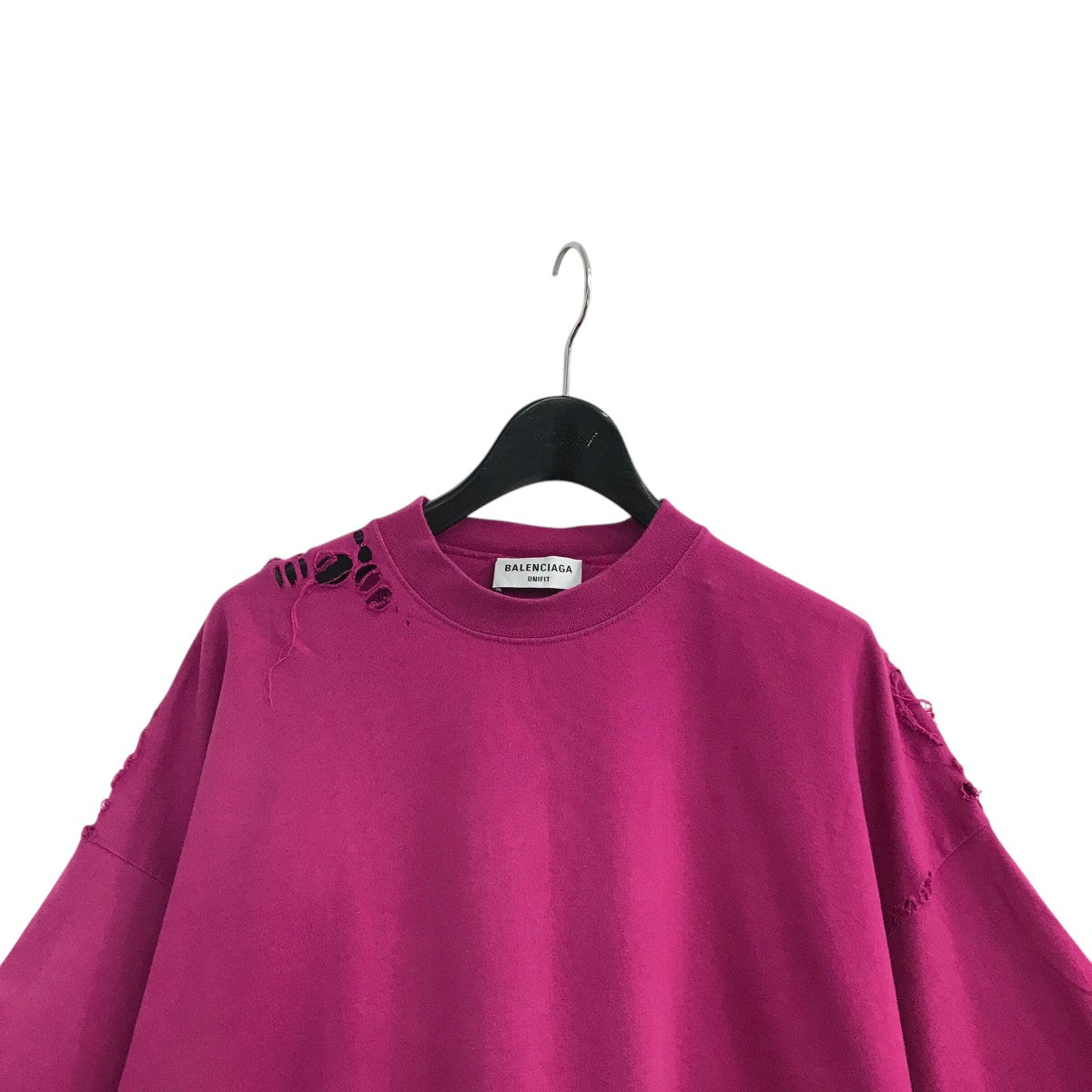 BALENCIAGA ピンク 長袖Tシャツ 新品タグ付き BALENCIAGA(バレンシアガ) WFP T-SHIRT WOLD FOOD PROGRAMME ワールド