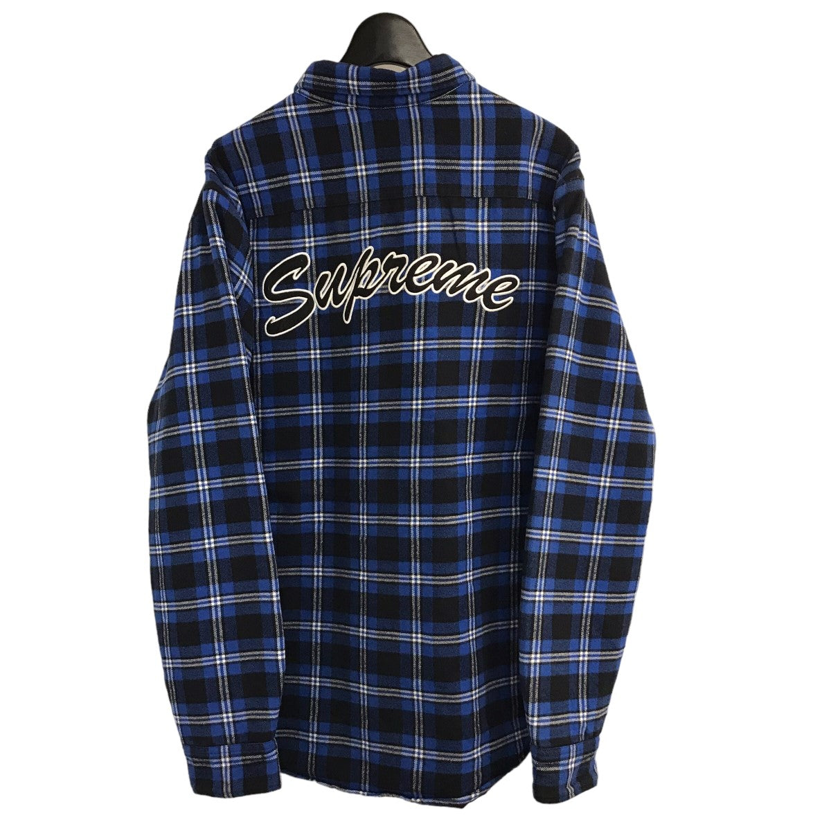 Supreme(シュプリーム) 19AW「Arc Logo Quilted Flannel Shirt」アーチロゴフランネルチェックシャツ ブラック  サイズ 18｜【公式】カインドオルオンライン ブランド古着・中古通販【kindal】