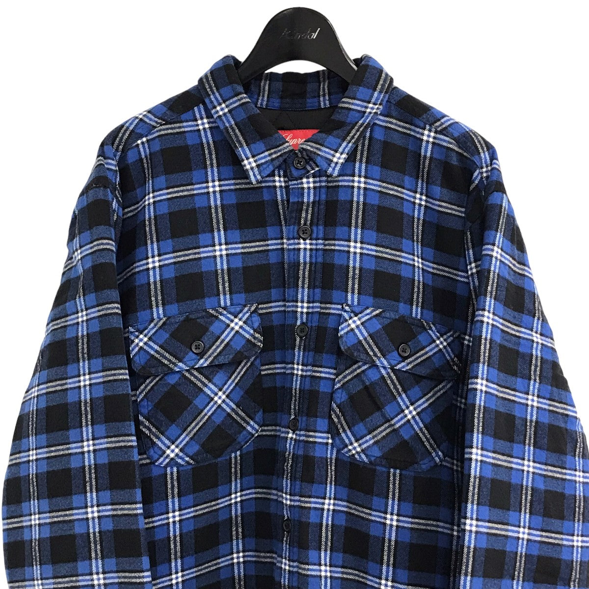 Supreme(シュプリーム) 19AW「Arc Logo Quilted Flannel Shirt」アーチロゴフランネルチェックシャツ ブラック  サイズ 18｜【公式】カインドオルオンライン ブランド古着・中古通販【kindal】