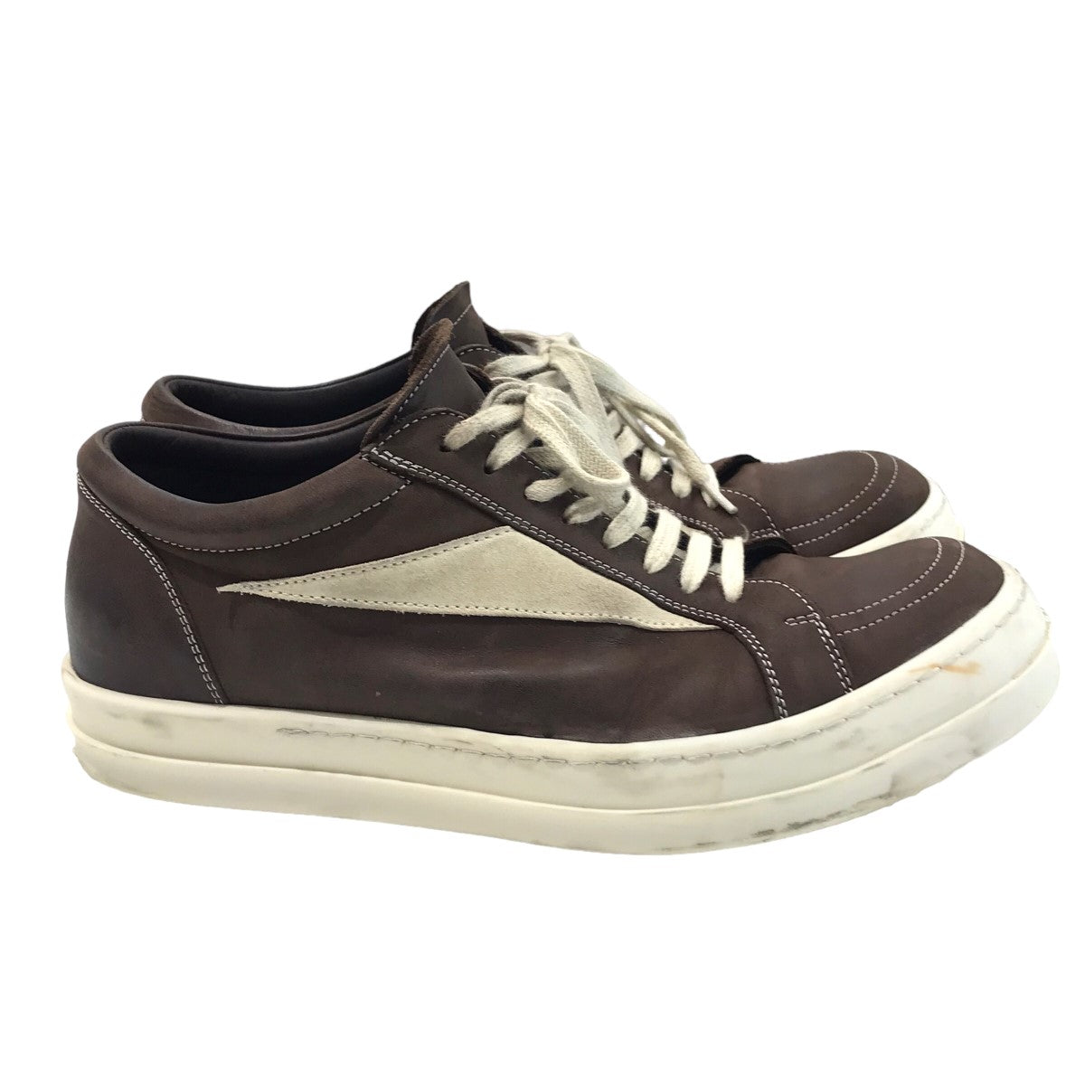 RICK OWENS(リックオウエンス) 「VINTAGE SNEAKS」ローカットスニーカー02C7897 02C7897 ブラウン サイズ  41｜【公式】カインドオルオンライン ブランド古着・中古通販【kindal】