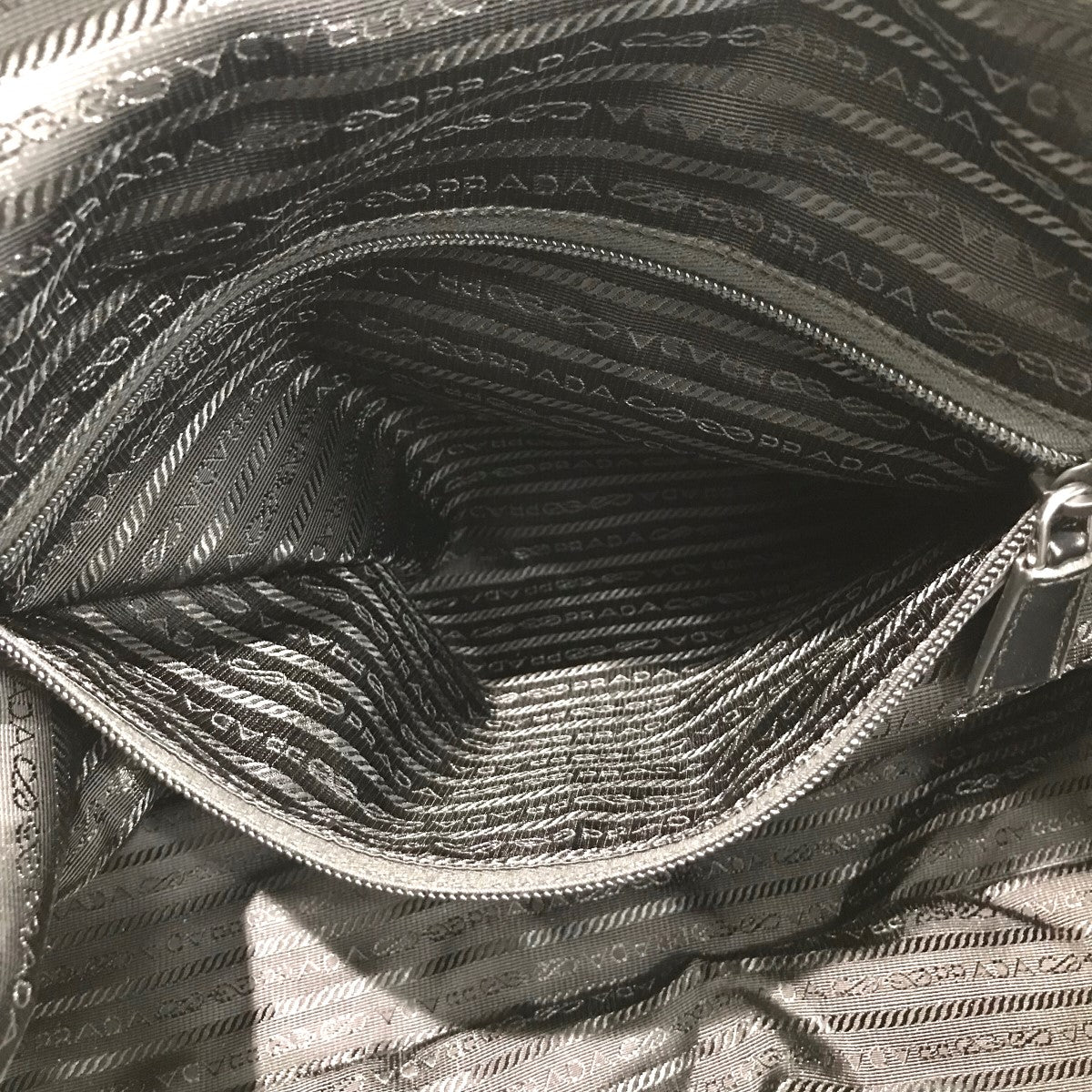 PRADA☆ブルーグリーン☆バッグ☆ナイロン×レザー☆レアカラー