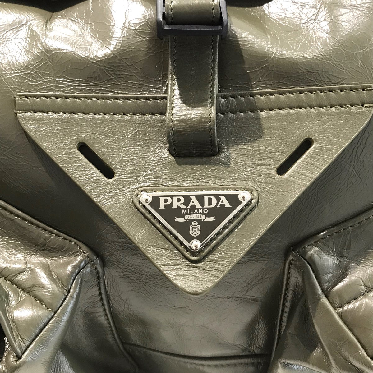 PRADA(プラダ) レザートラベルバッグ2VC040 2VC040 グリーン｜【公式