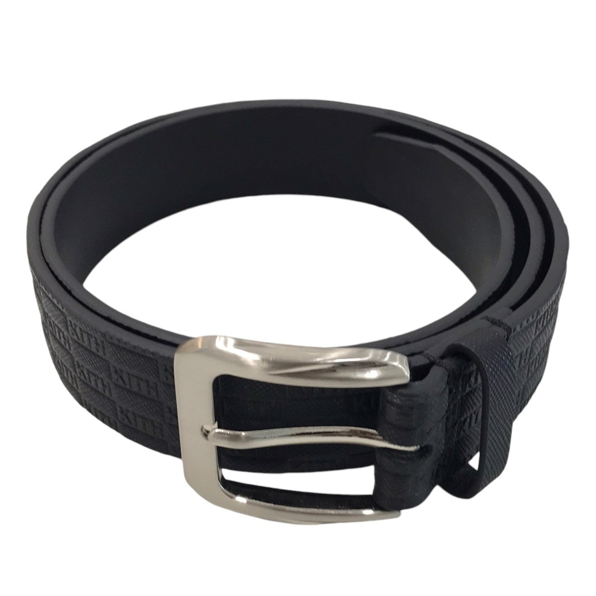 「Monogram Saffiano Leather Belt」モノグラムレザーベルト