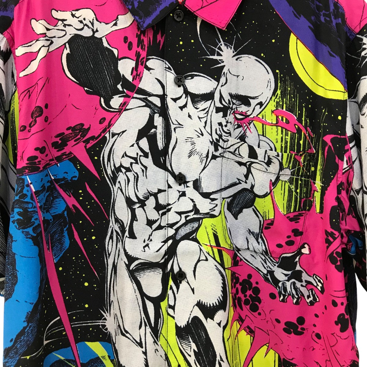 ☆Supreme 22SS Silver Surfer S/S Shirt XL Supreme Silver Surfer Shirt Black - Kup w Hypenedz