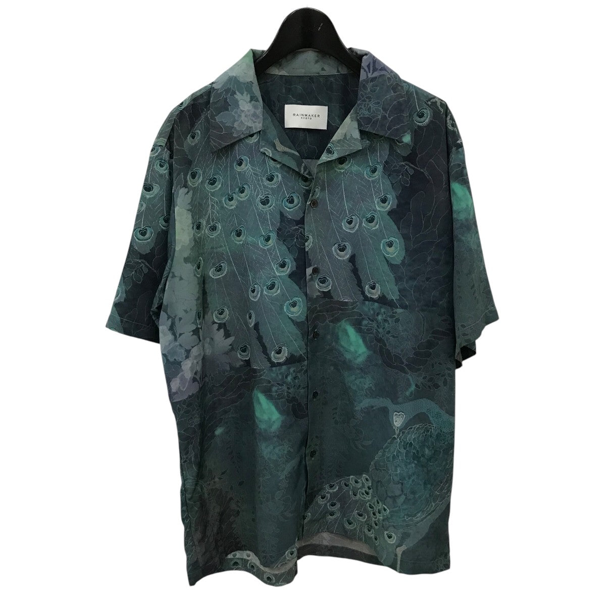 coco 中古 レザレクション Resurrection レディース 半袖シャツ S ピーコック グリーン系 モックネック シンプル coco 中古 レザレクション Resurrection レディース 半袖シャツ