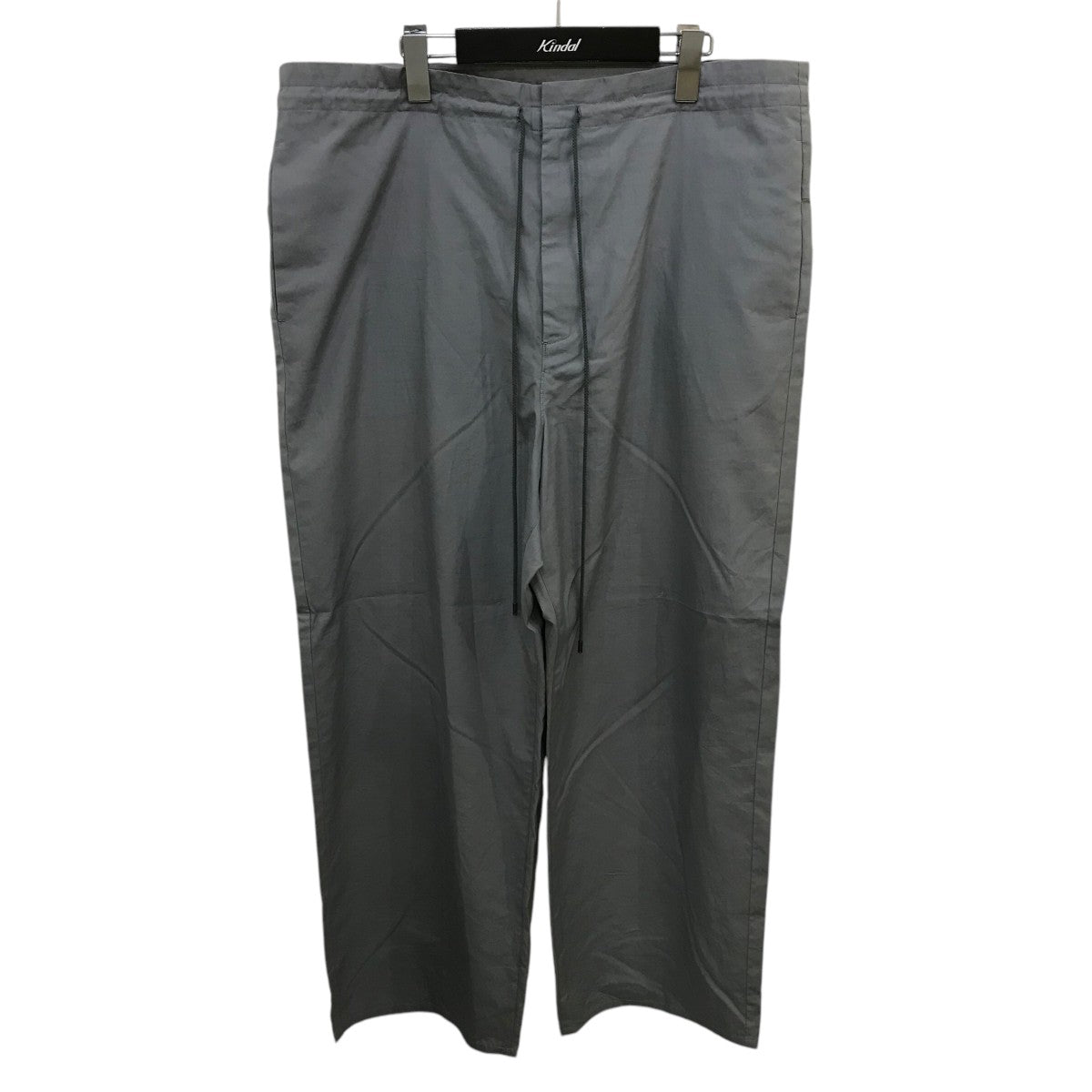 AURALEE 「WASHED COTTON NYLON WEATHER EASY PANTS / BLACK