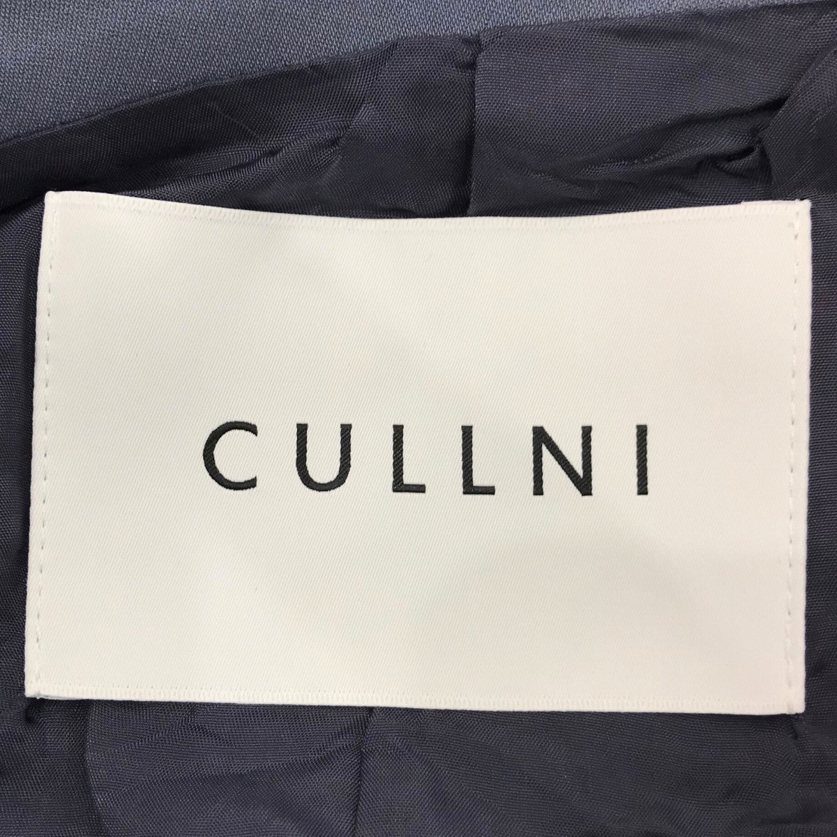 CULLNI(クルニ) 「Satin ZIP Pocket Tailored Jacket Double Satin Zip