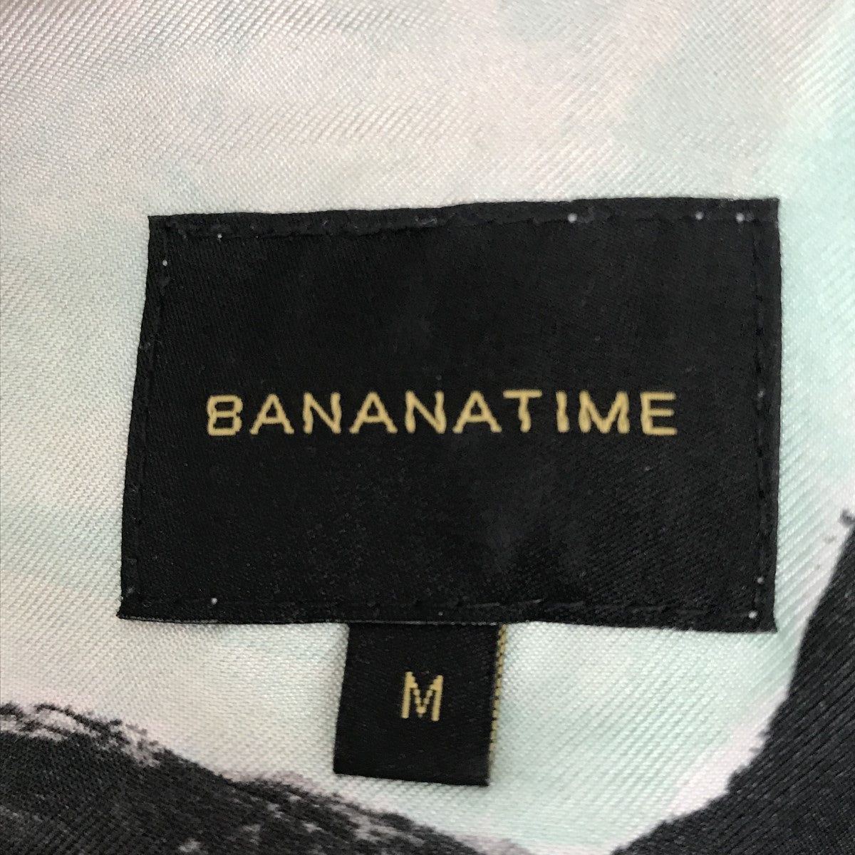 BANANATIME 総柄シルクシャツ 古着・中古-3枚目のアイテム画像