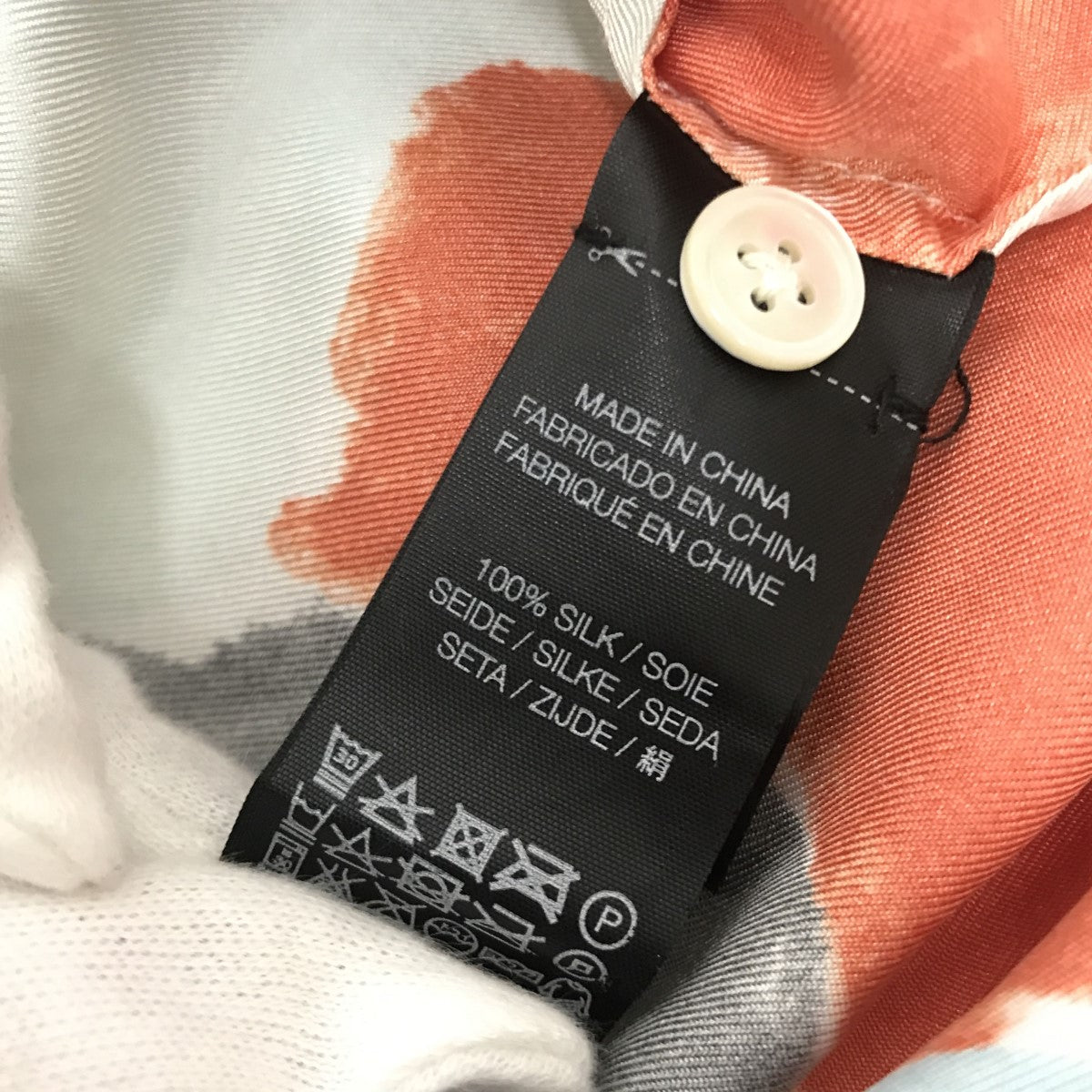 BANANATIME 総柄シルクシャツ 古着・中古-4枚目のアイテム画像