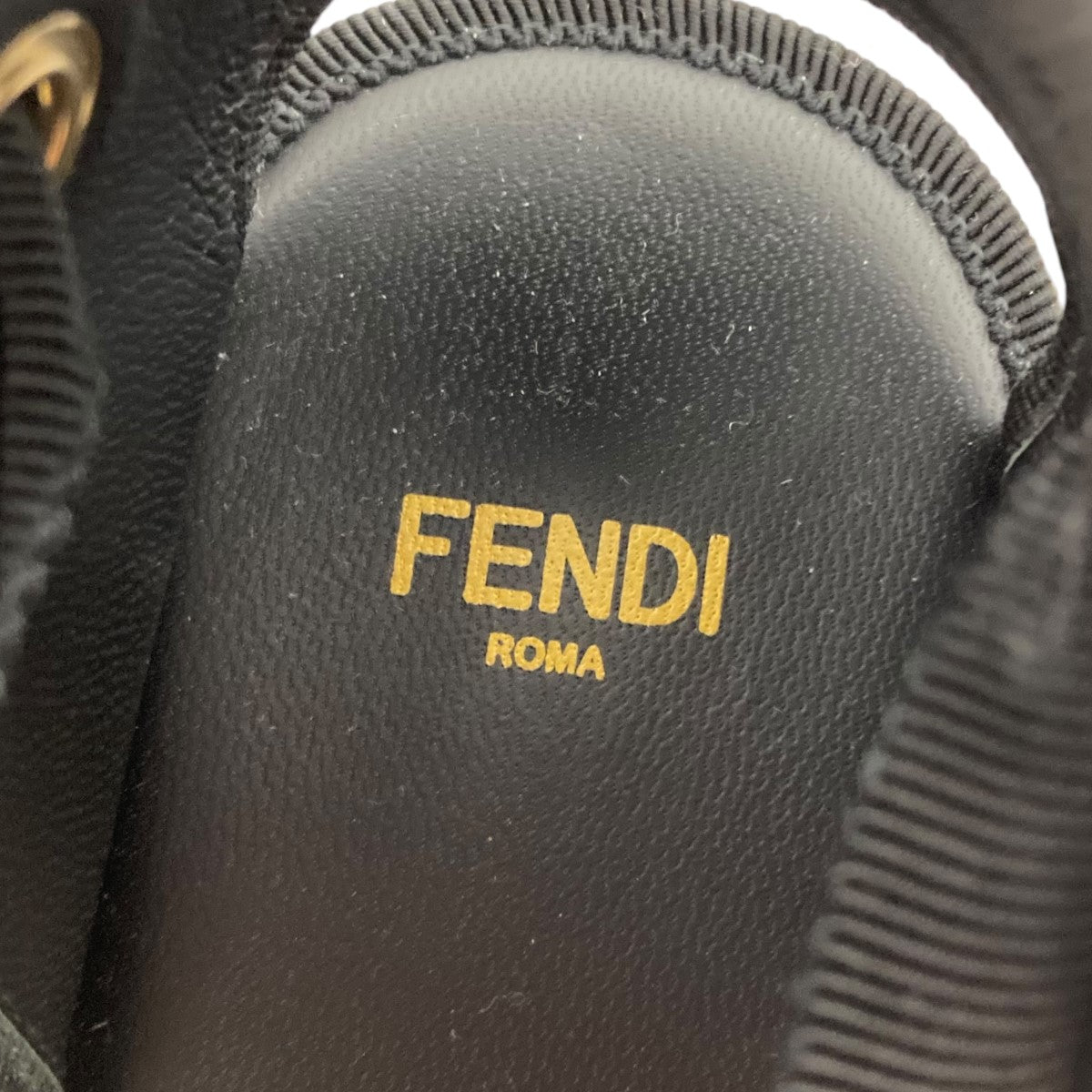 FENDI✨新品未使用✨エスパドリーユ レディース 25cm FENDI(フェンディ) ウェッジソールエスパドリーユ ブラック