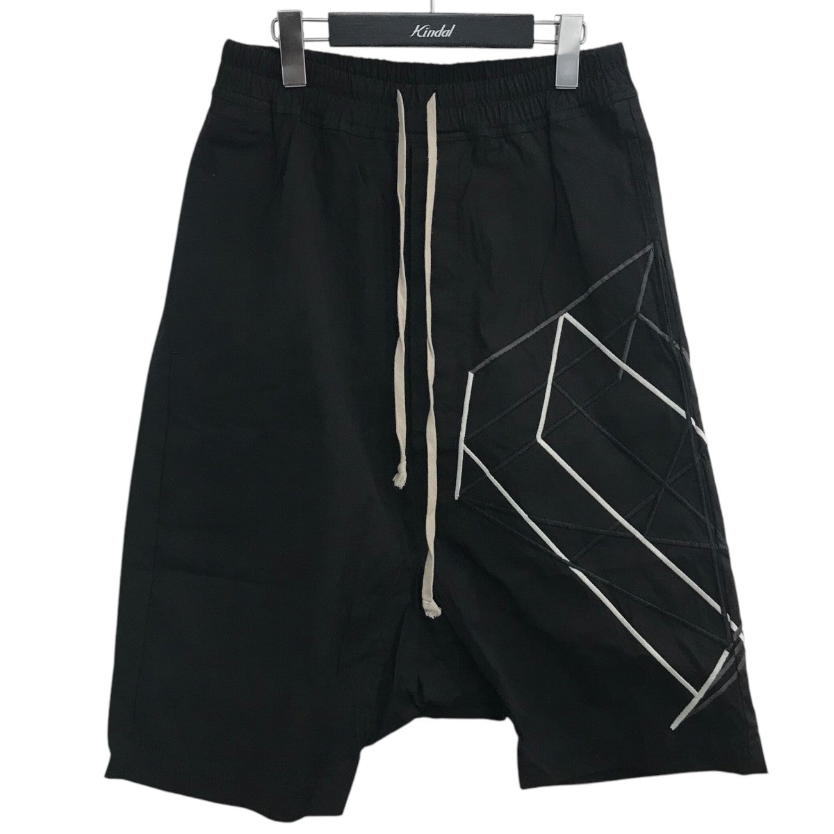 新品19SS リックオウエンス サルエル ショーツ シルク 1226N▲ RICK OWENS(リックオウエンス) エンブロイダリーポッズサルエル