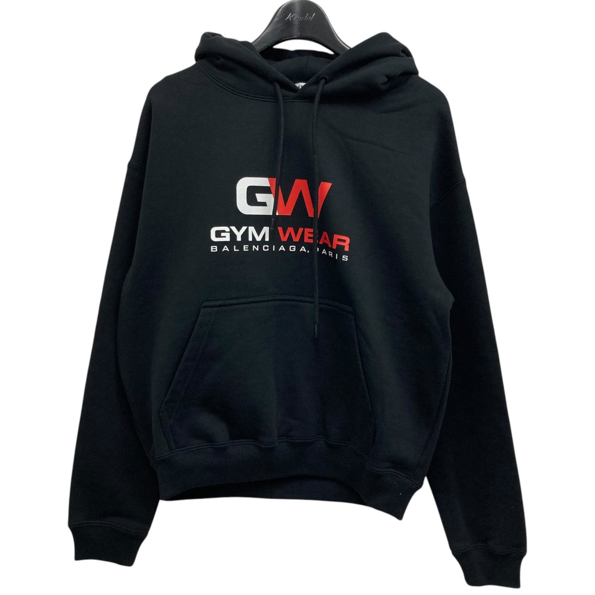 BALENCIAGA(バレンシアガ) GYM WEAR LOGO HOODIE プリントパーカー 612959 ブラック サイズ  S｜【公式】カインドオルオンライン ブランド古着・中古通販【kindal】