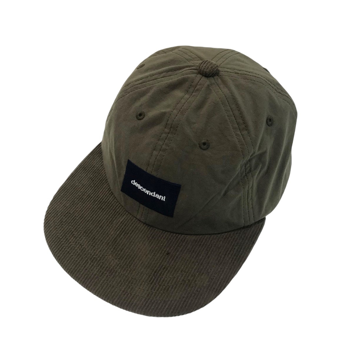 24AW「BOX 6PANEL」コーデュロイ切替キャップ