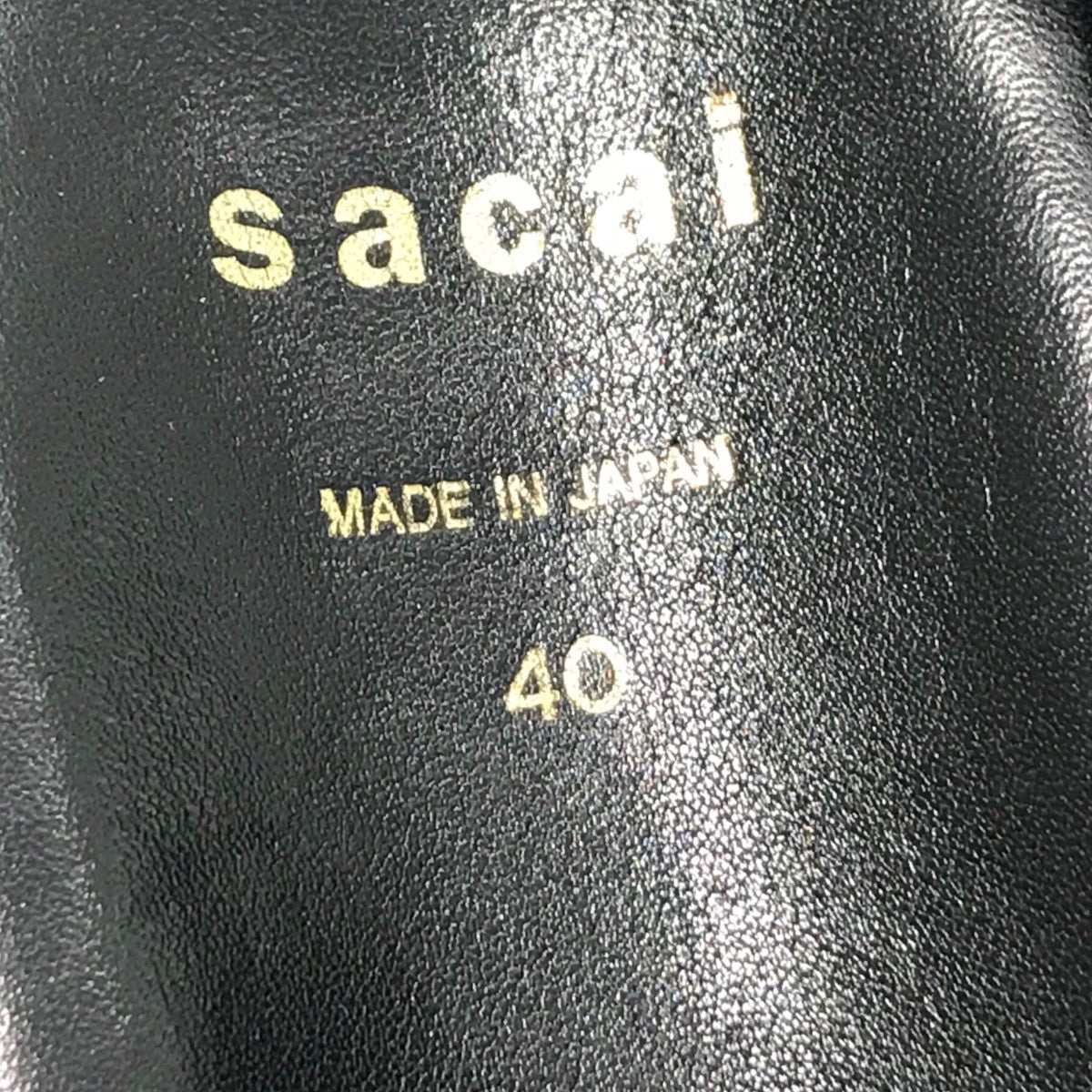 サカイの24SS 「Padded Wedge Mules」 パデッドウエッジサンダルです。 sacai 古着・中古 シューズ アイテム