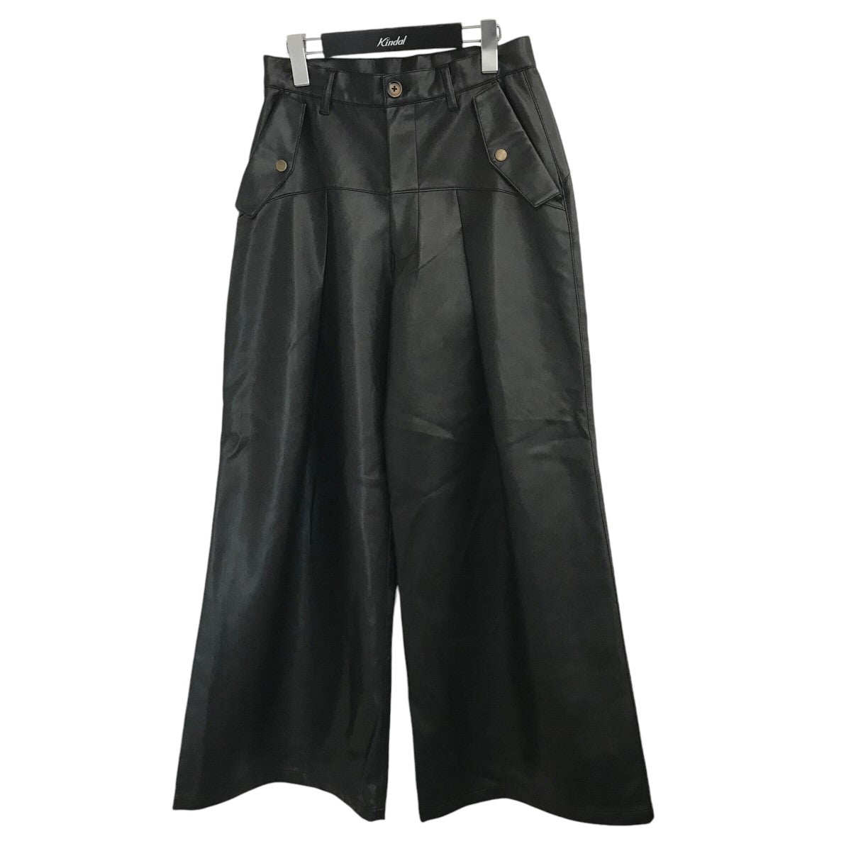 seyto(セイト) 「Vintage Like Leather Flare Pants」フェイクレザーパンツSEGRG0923003  SEGRG0923003 ブラック サイズ 1｜【公式】カインドオルオンライン ブランド古着・中古通販【kindal】