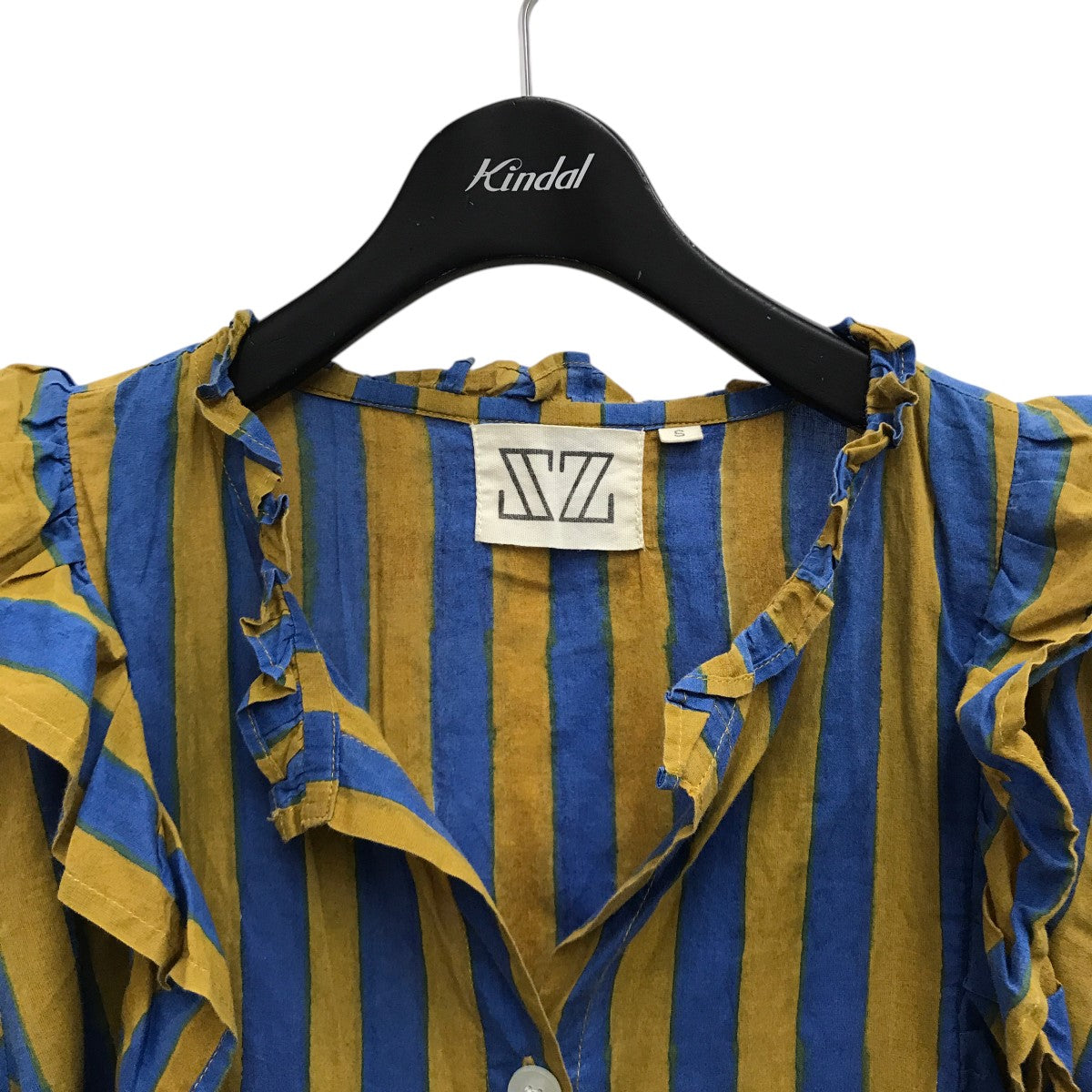 SZ blockprintsタッセルフリルブラウス