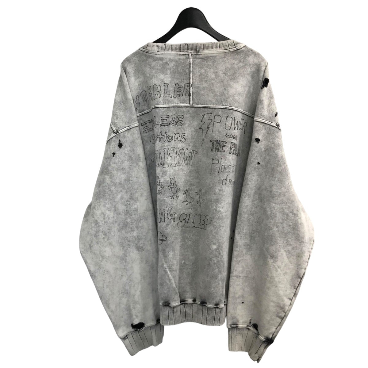 セール】Bleached Cat Print Hoodie（スウェット）｜Maison