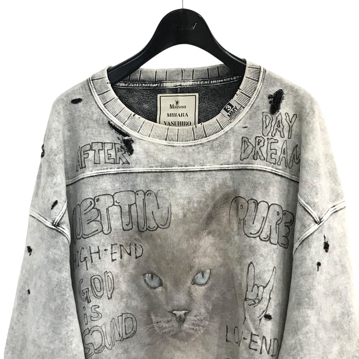 メゾンミハラヤスヒロのブリーチスウェット A13PO552です。 Maison MIHARA YASUHIRO トップス 古着・中古アイテム