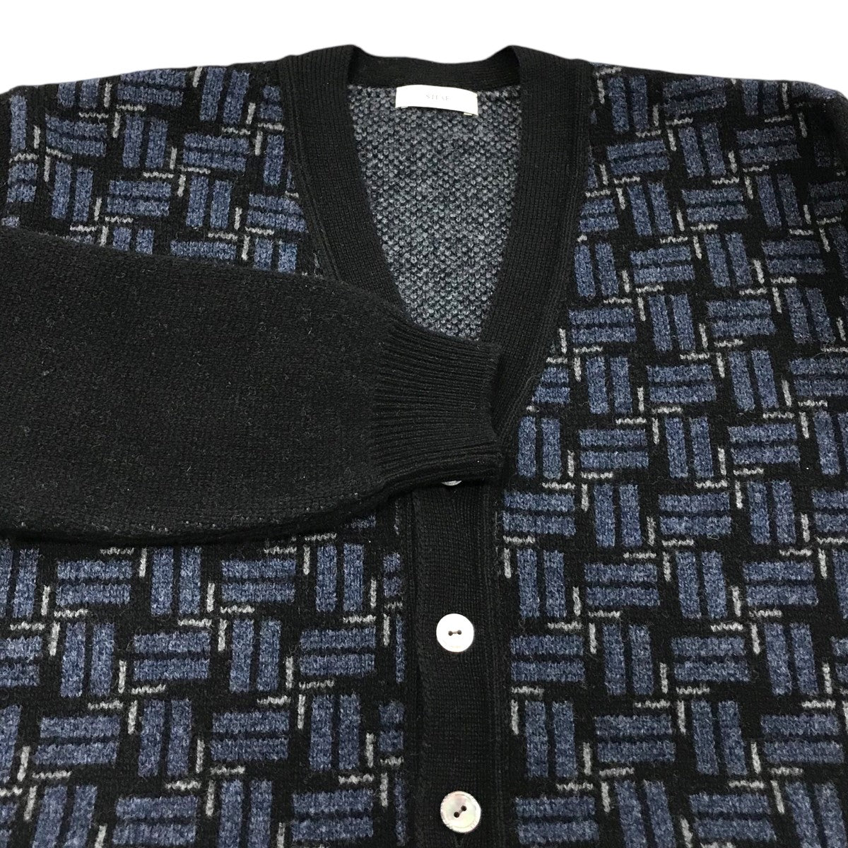 STEAF 50's アトミック柄 カーディガン 絣柄 スティーフ STEAF 50's アトミック柄 カーディガン 絣柄 スティーフ STEAF 50's