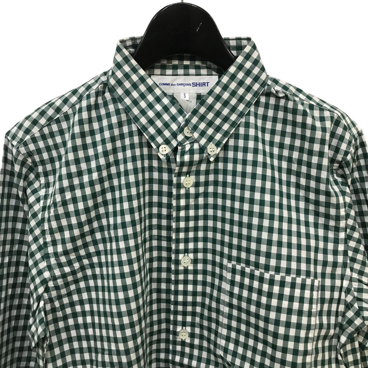 コムデギャルソンギンガムチェックシャツジャケット 中古・古着通販】BLACK COMME des GARCONS (ブラック