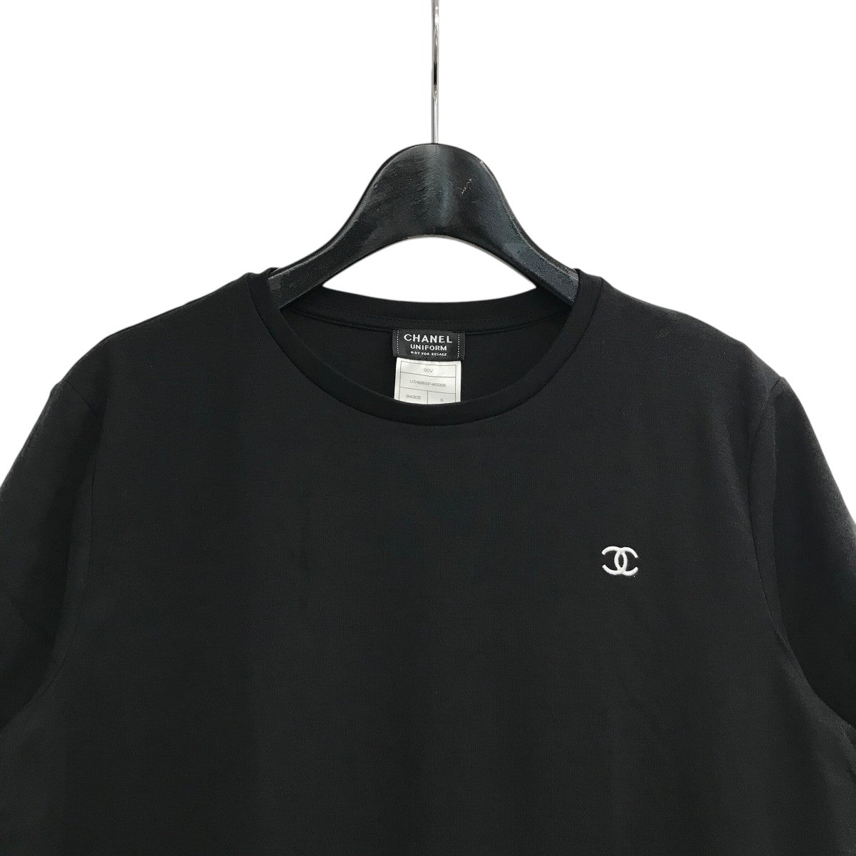 CHANEL コットン　Ｔシャツ　カットソー　プレタポルテ　霜降り　ココマーク 58357_1.jpg