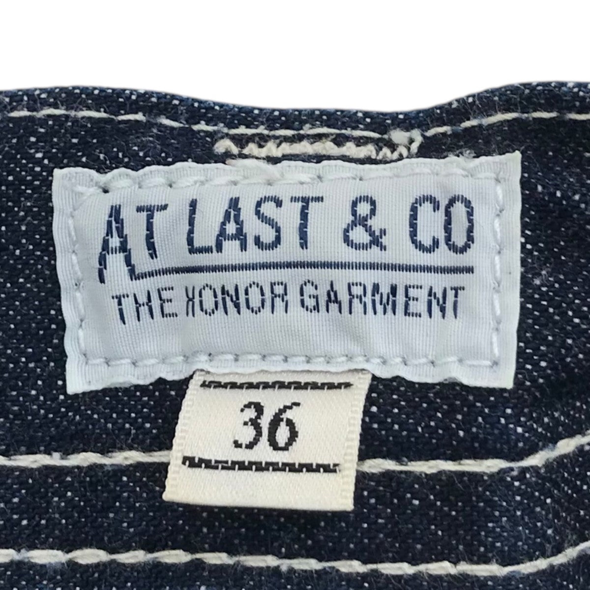 ATLAST ＆ CO(アットラスト) デニムパンツ インディゴ サイズ 36