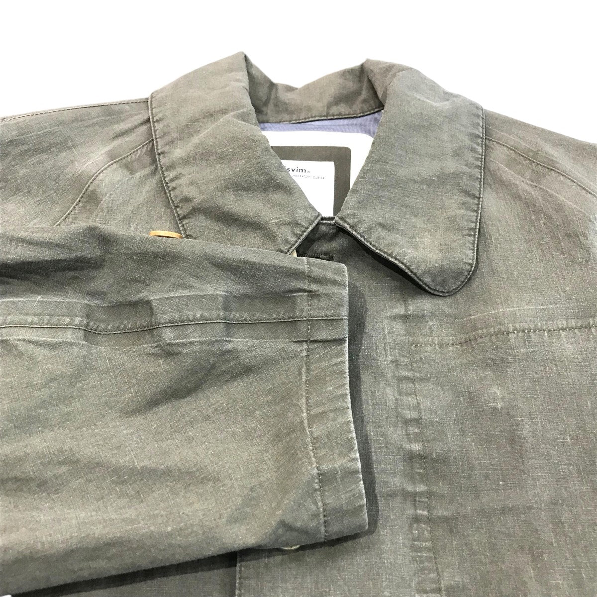 ビズビムの「HENDERSON PARKA 3L DMGD」 ステンカラーコート 0124205013001です。 VISVIM 古着・中古 アウター アイテム