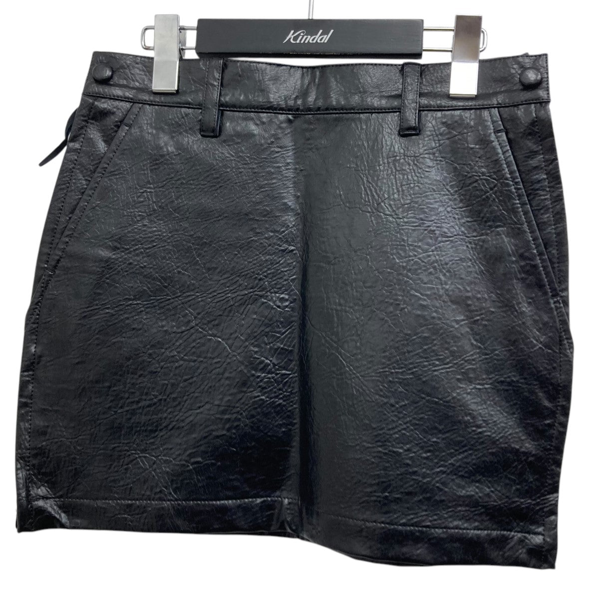 24AW LEATHER MINI SKIRT シンセティックレザーミニスカート