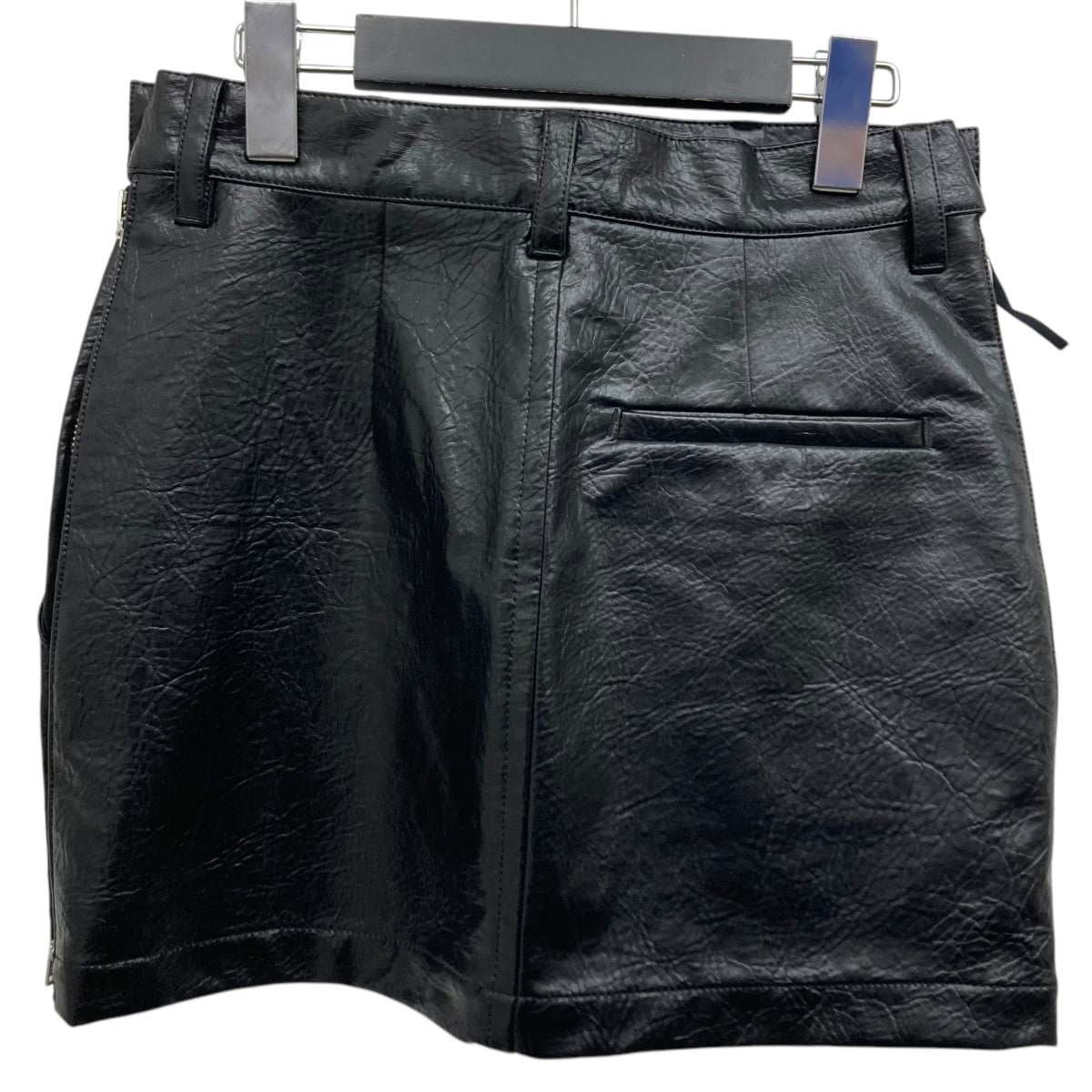 24AW LEATHER MINI SKIRT シンセティックレザーミニスカート