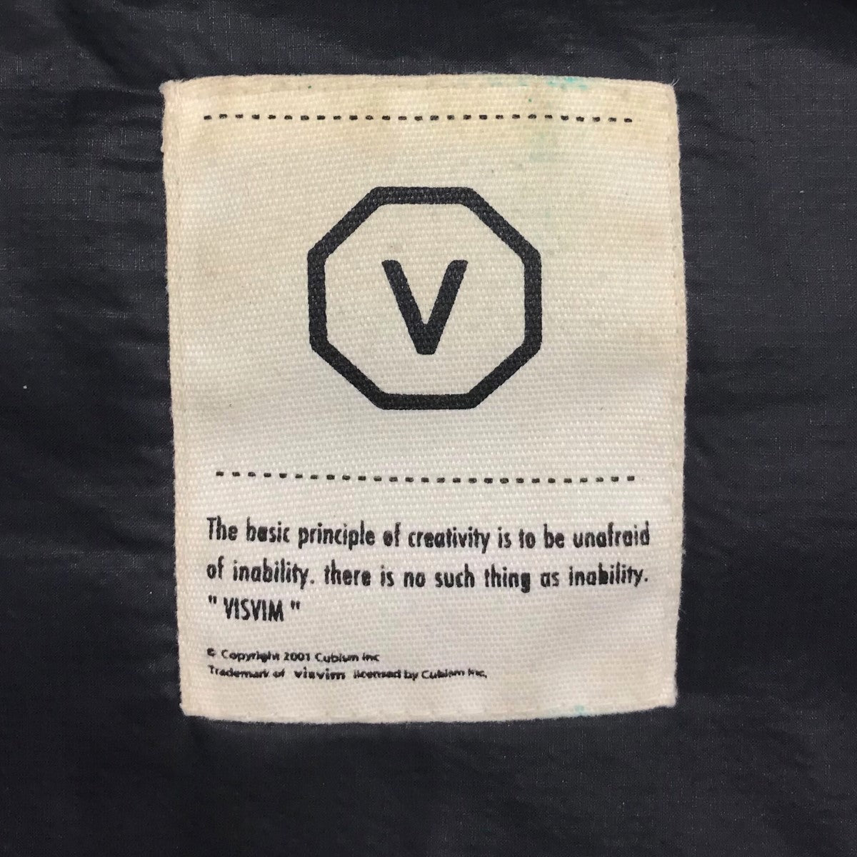 VISVIM(ビズビム) レザー切替ダウンジャケット ブラック サイズ