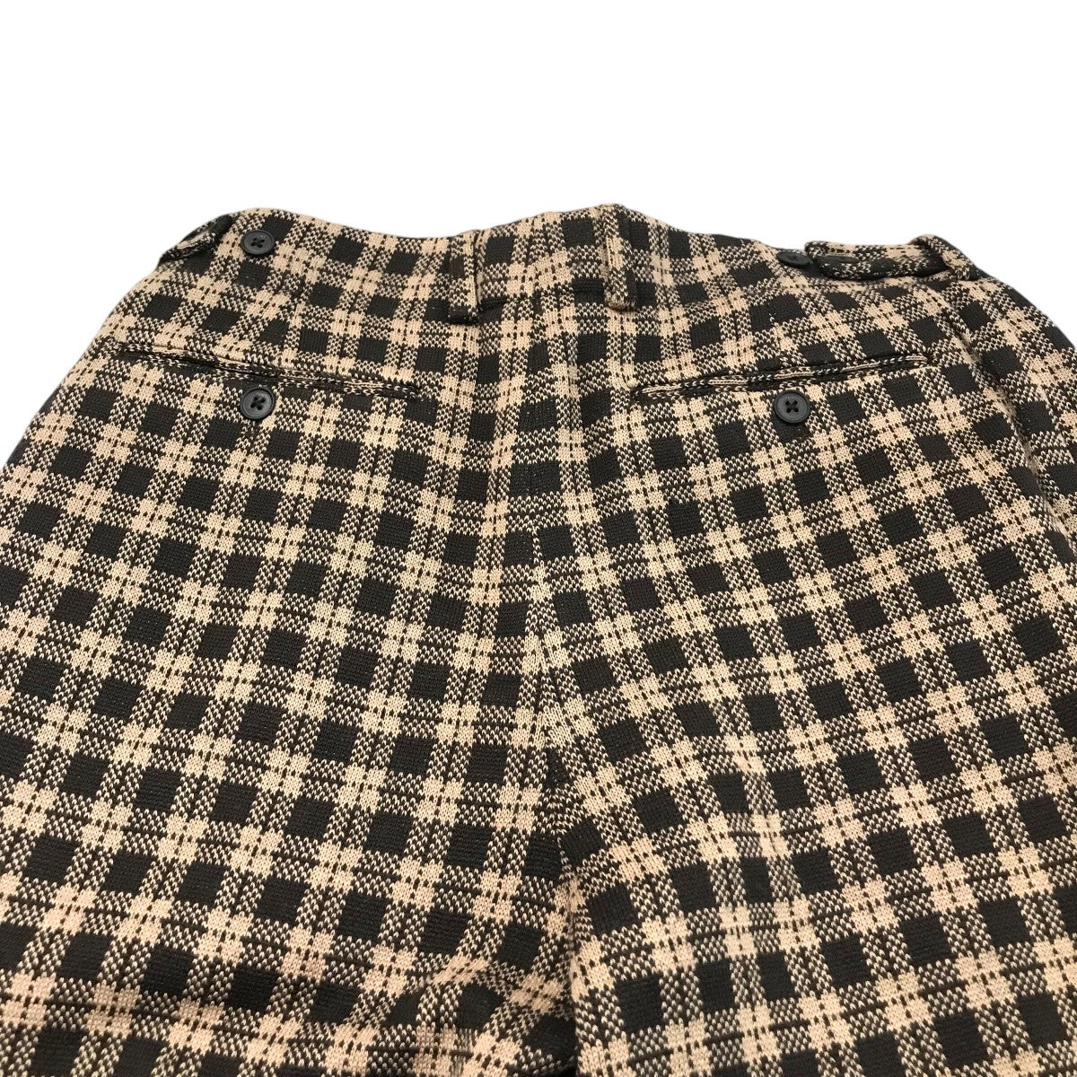 FENDI(フェンディ) チェック柄セットアップ ベージュ×ブラウン サイズ 