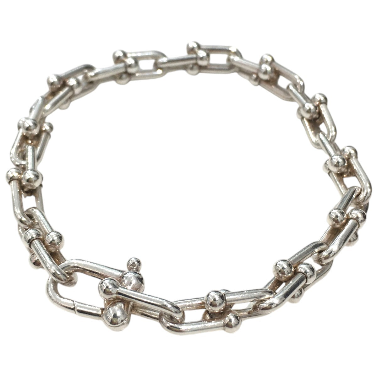 Tiffany ＆ Co． 古着・中古 ティファニーのハードウェアスモールリンクブレスレットです。