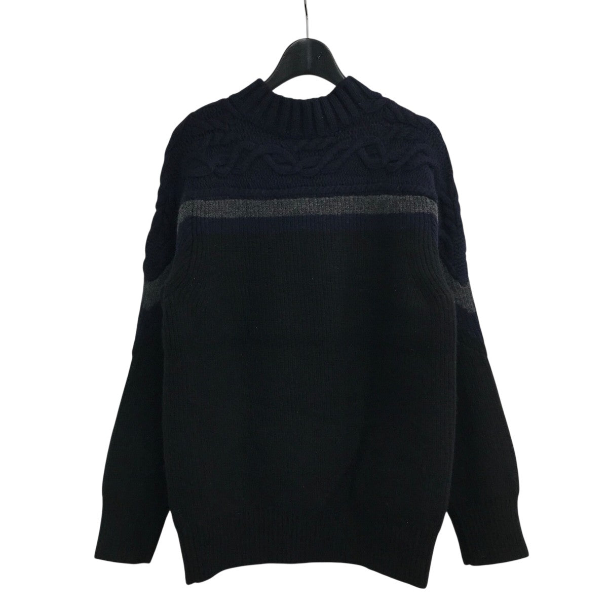 sacai ジップパーカー サイズ1 23-03023Mブラック 本日限定 sacai(サカイ) S Sweat Jersey Zip Hoodie ジップパーカー 23