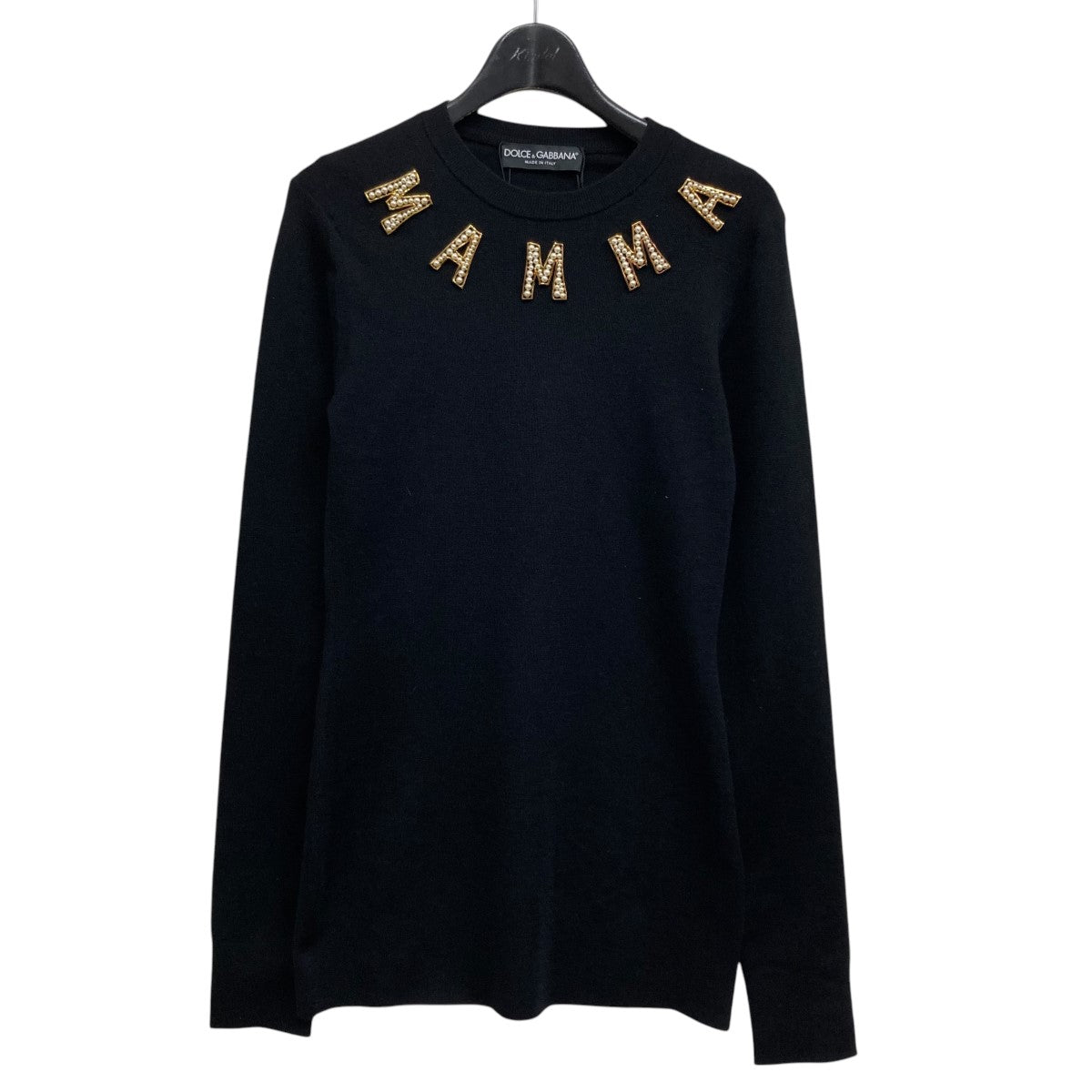 DOLCE ＆ GABBANA デザインカシミヤニット 古着・中古-1枚目のアイテム画像