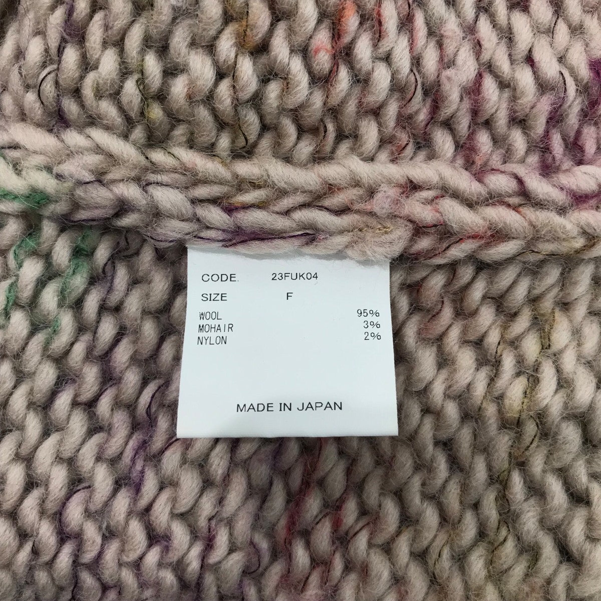 URU(ウル) 23AW「CREW NECK KNIT」クルーネックニット23FUK04