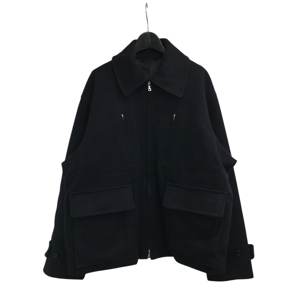 melton オンブレジャケット SUGARHILL [ OLD MELTON FLIGHT JACKET ] HEATHER BLACK