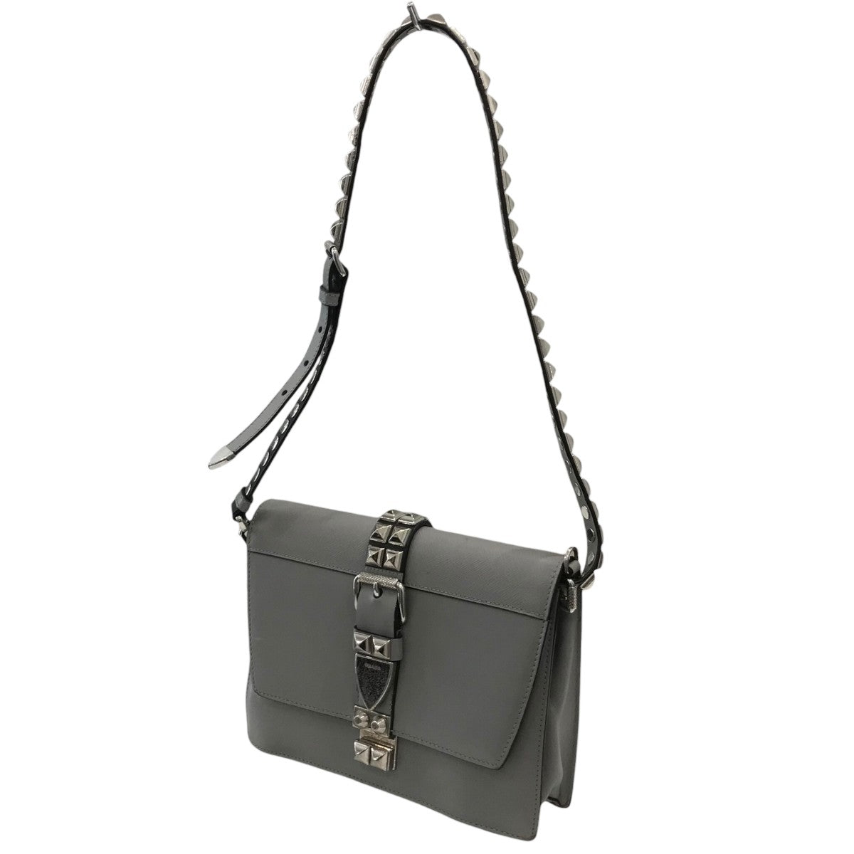 「ELEKTRA エレクトラ」スタッズレザーショルダーバッグ1BD120