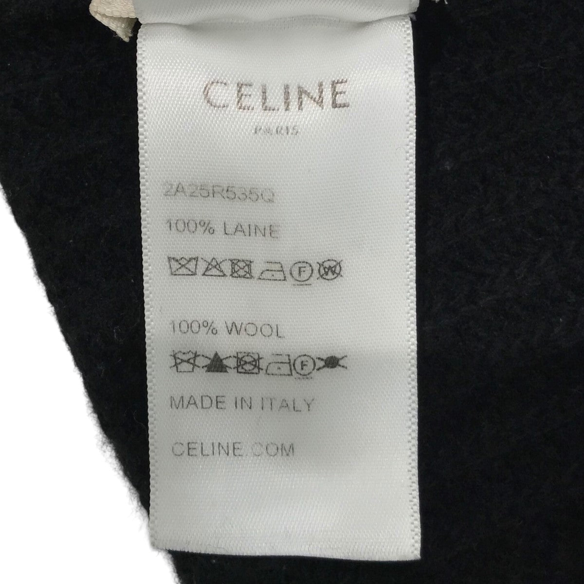 CELINE リブ編みニット帽 楽天市場】CELINE セリーヌ ニット帽 2AD6H048T.38OW メンズ