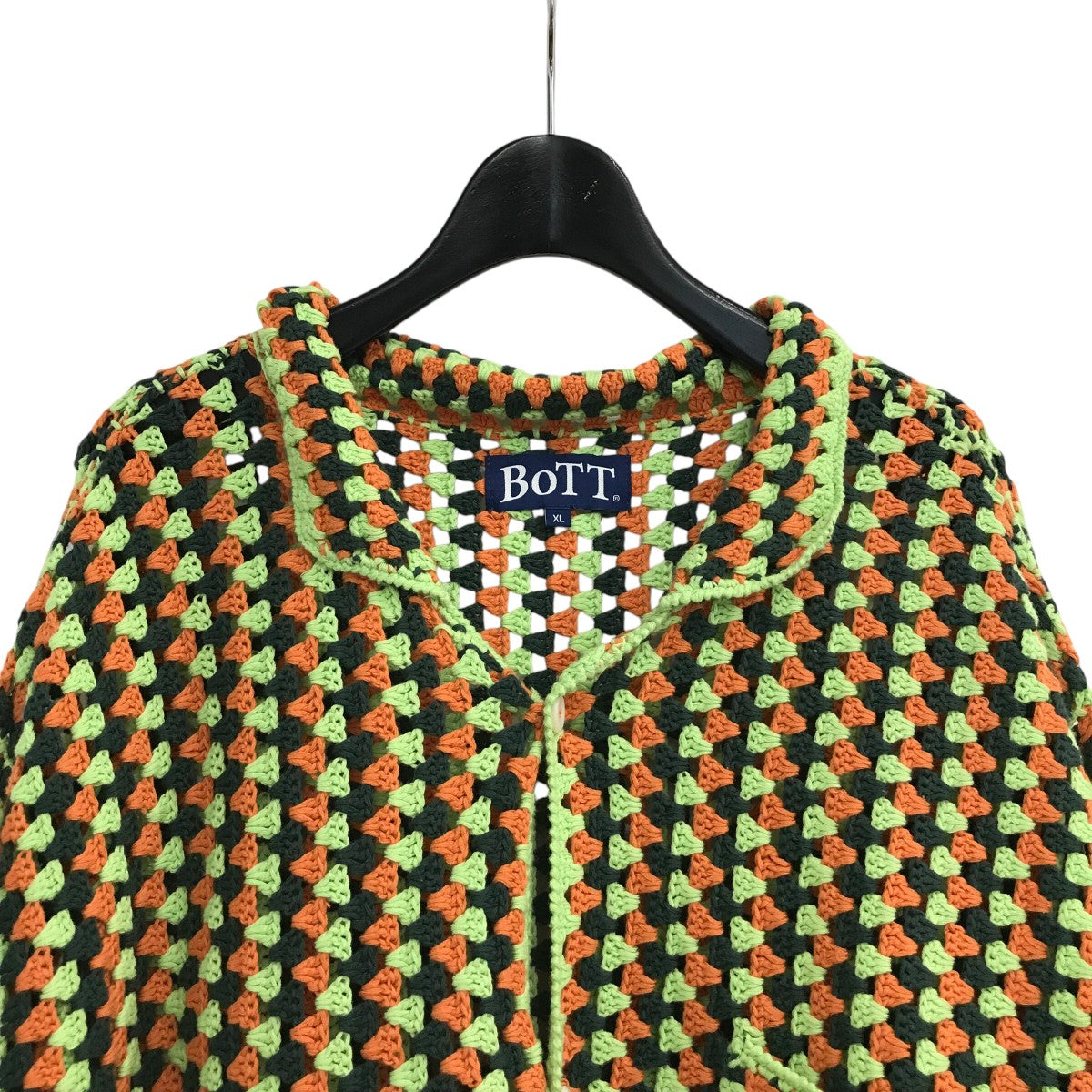 BOTT クロシェ　トップス BoTT(ボット) 「Cotton Crochet Knit Shirts」コットンクロシェニット