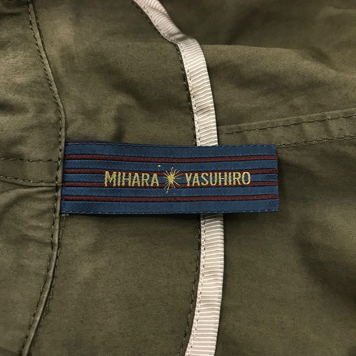 ミハラヤスヒロ　コート　フード付き MIHARA YASUHIRO(ミハラヤスヒロ) ドッキングヘリンボーン