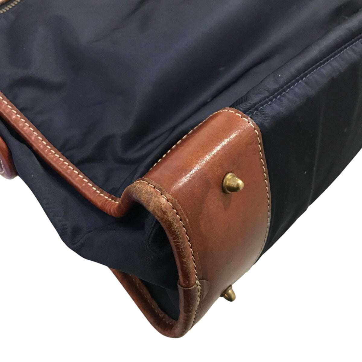 Felisi(フェリージ) レザーナイロンコンビブリーフケース ネイビー