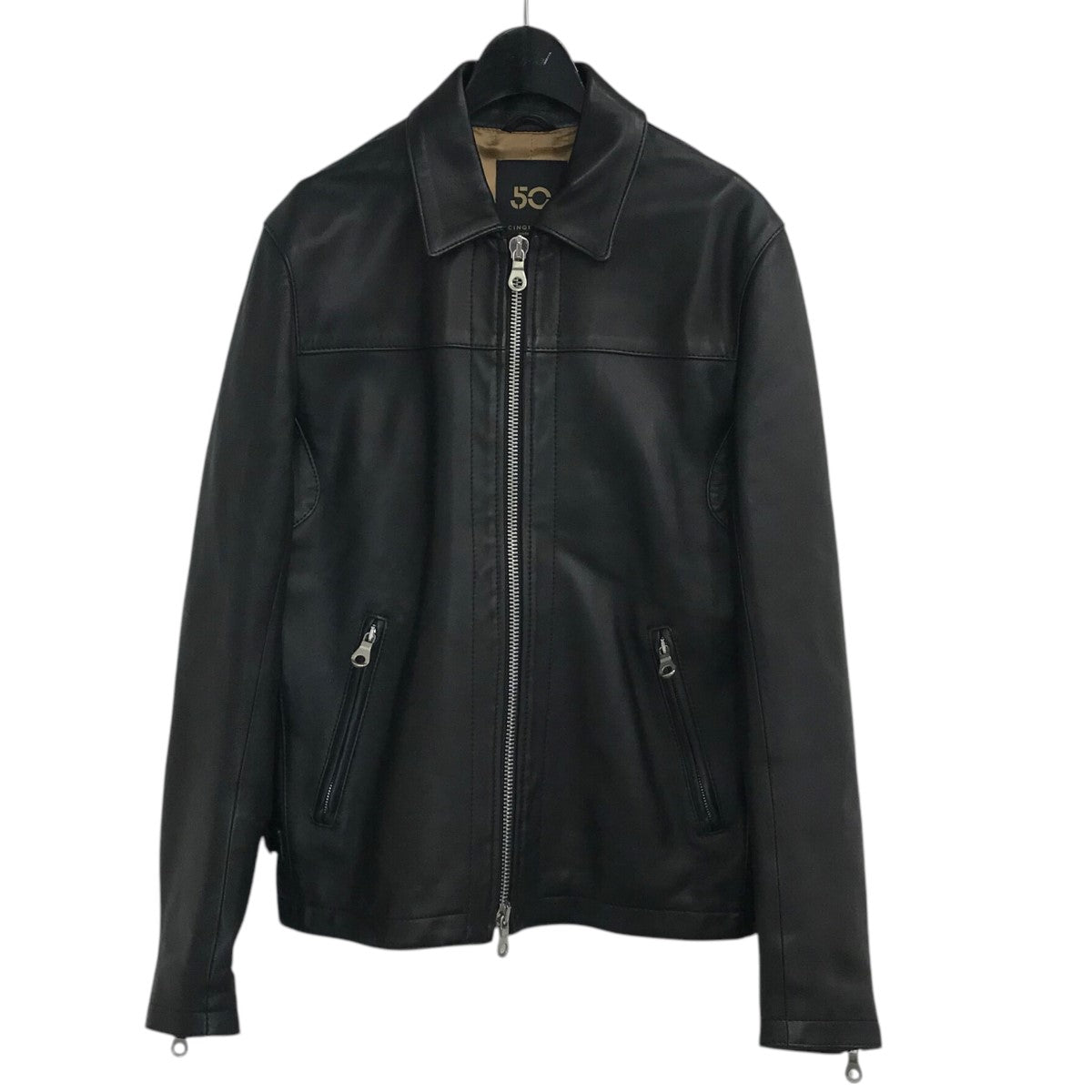 Cinquanta(チンクアンタ) ラムナッパレザージップブルゾンH 503 H 503